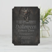 Enge Halloween Demonic Gargoyle Party Uitnodiging (Staand voorkant)
