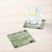 Enge Halloween die een heks waarschuwt woont hier Kartonnen Onderzetters (Insitu)