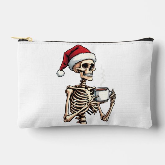 Enge Halloween Drinkende Koffie Kerstman Santa Etui (Voorkant)