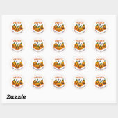 Enge Halloween Familie Pompoen Patch JackoLantern Ronde Sticker (Vel)