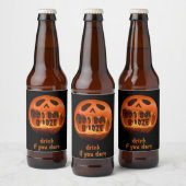 Enge Halloween feest drink tafeldecoratie Bier Etiket (Flessen)