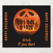 Enge Halloween feest drink tafeldecoratie Bier Etiket (Enkel label)