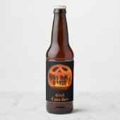 Enge Halloween feest drink tafeldecoratie Bier Etiket (Voorkant)