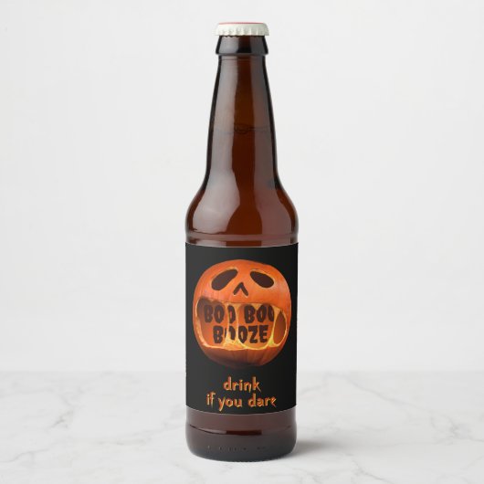 Enge Halloween feest drink tafeldecoratie Bier Etiket (Voorkant)