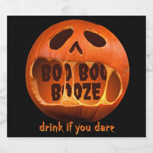 Enge Halloween feest drink tafeldecoratie Likeurfles Etiket (Enkel label)