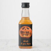 Enge Halloween feest drink tafeldecoratie Likeurfles Etiket (Voorkant)