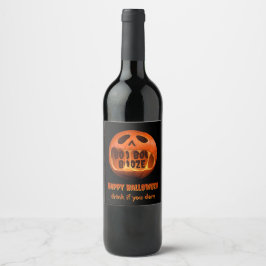 Enge Halloween feest drink tafeldecoratie Wijn Etiket