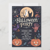 Enge Halloween-feest Kaart (Voorkant)