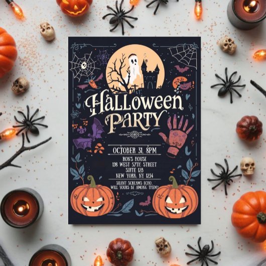 Enge Halloween-feest Kaart