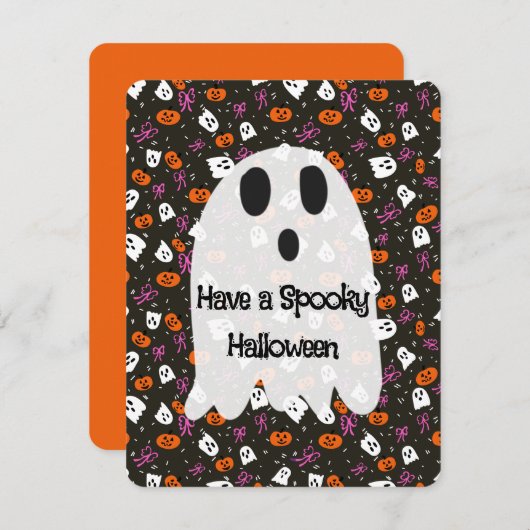 Enge Halloween  Feestdagenkaart (Voorkant / Achterkant)