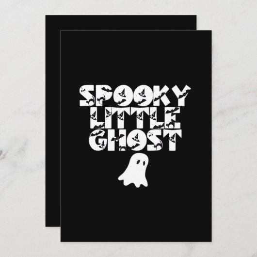 Enge Halloween Feestdagenkaart (Voorkant / Achterkant)