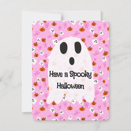 Enge Halloween Feestdagenkaart (Voorkant)