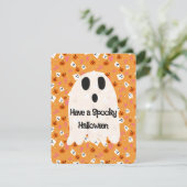 Enge Halloween Feestdagenkaart (Staand voorkant)