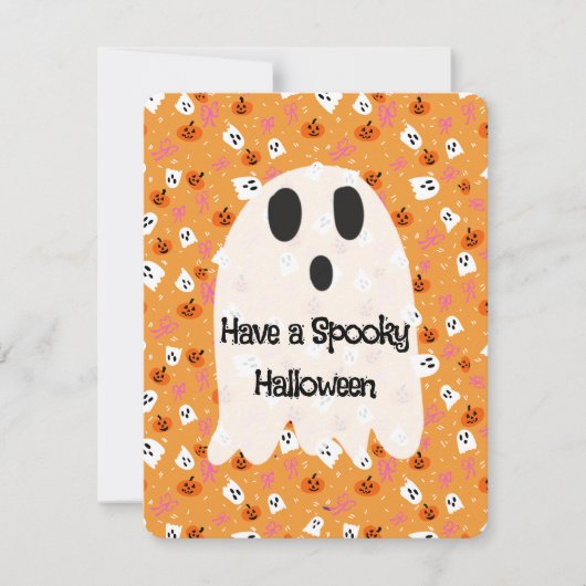 Enge Halloween Feestdagenkaart (Voorkant)