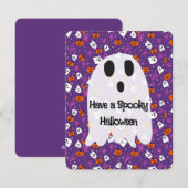Enge Halloween Feestdagenkaart (Voorkant / Achterkant)