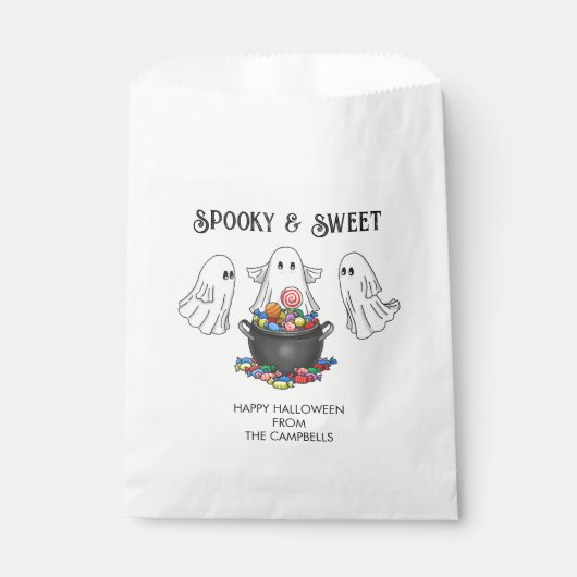 Enge Halloween Geest Bedankzakje (Voorkant)