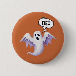 Enge Halloween geest - DEI Ronde Button 5,7 Cm