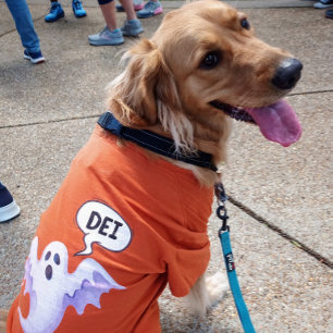 Enge Halloween geest - DEI - sinaasappel T-shirt