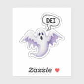 Enge Halloween geest - DEI Sticker (Vel)
