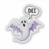 Enge Halloween geest - DEI Sticker (Voorkant)