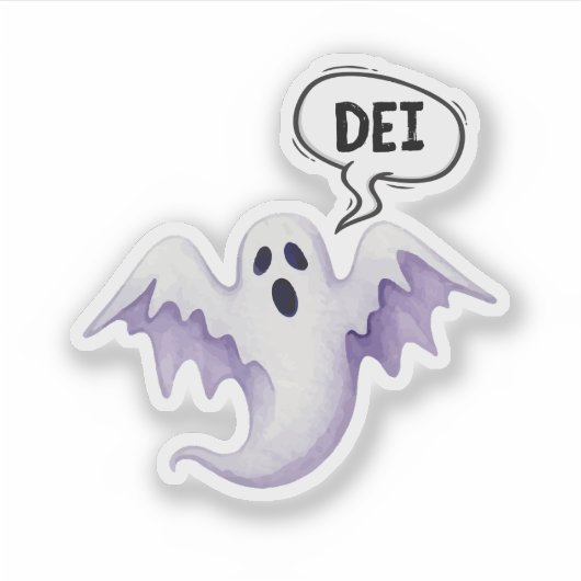 Enge Halloween geest - DEI Sticker (Voorkant)
