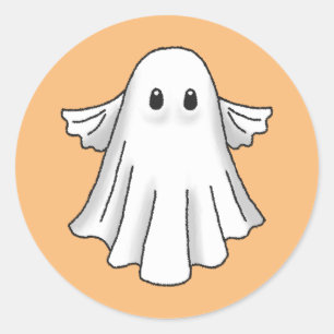 Enge Halloween Geest Ronde Sticker