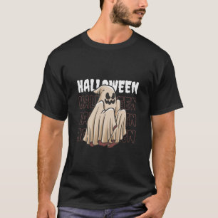 Enge Halloween geest T-shirt