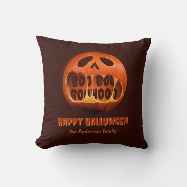 Enge Halloween Jack O'lantern decor Kussen (Voorkant)