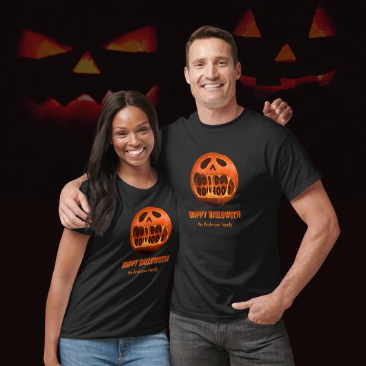 Enge Halloween Jack o'lantern familie T-Shirt