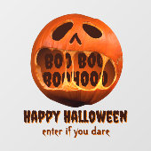 Enge Halloween Jack O'Lantern huisdecoratie Raamsticker (Vel)
