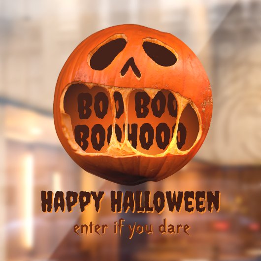 Enge Halloween Jack O'Lantern huisdecoratie Raamsticker (Vel 2)