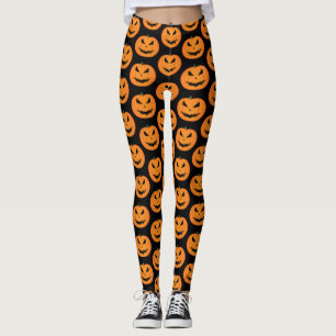 Enge Halloween Jack OLantern sinaasappel gezicht z Leggings