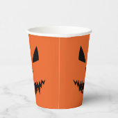 Enge Halloween Jack OLantern zwart gezicht sinaasa Papieren Bekers (Rechts)