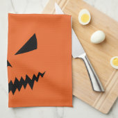 Enge Halloween Jack OLantern zwart gezicht sinaasa Theedoek (Quarter Fold)