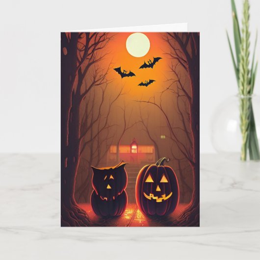Enge Halloween Kaart (Voorkant)