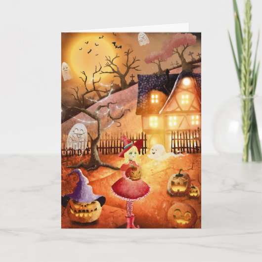 Enge Halloween Kaart (Voorkant)
