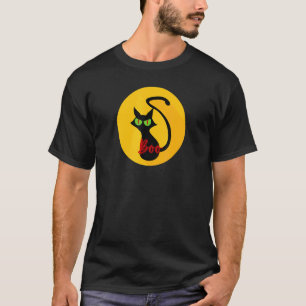 Enge Halloween Kat T-shirt