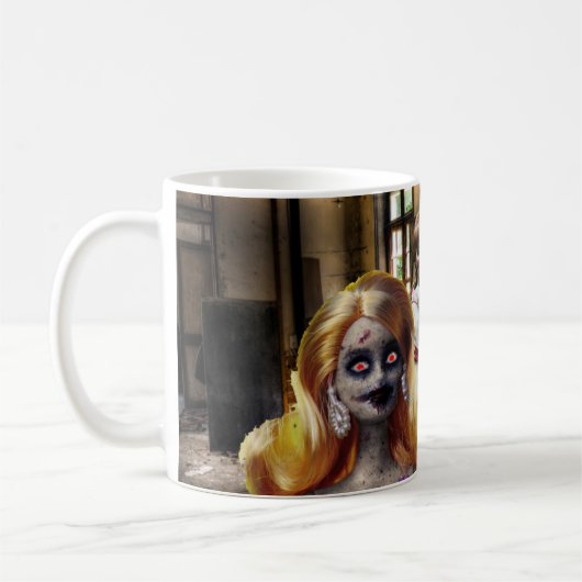 Enge Halloween. Koffiemok (Links)