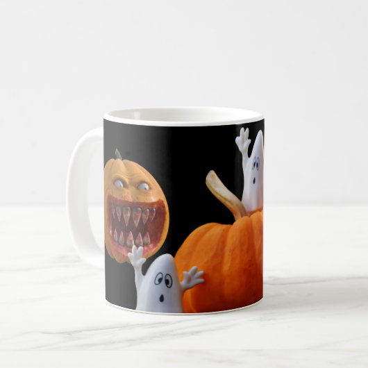 Enge Halloween. Koffiemok (Voorkant links)