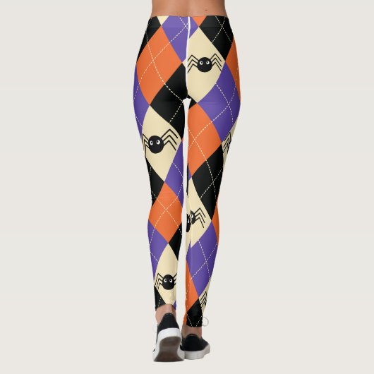 Enge Halloween kostuum Black Widow Spider Leggings (Achterkant)