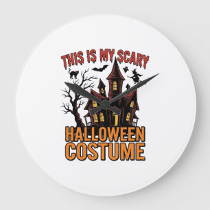 Enge Halloween Kostuum Geest Huis Vintage T-shirt Grote Klok
