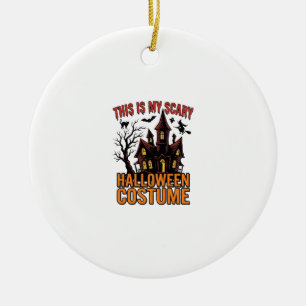 Enge Halloween Kostuum Geest Huis Vintage T-shirt Keramisch Ornament