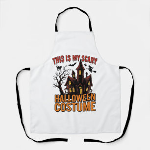 Enge Halloween Kostuum Geest Huis Vintage T-shirt Schort