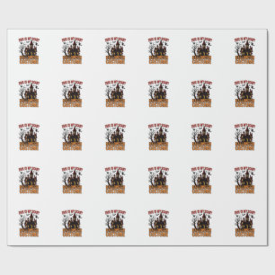 Enge Halloween-kostuum Geheime Huis Vintage T-shir Cadeaupapier