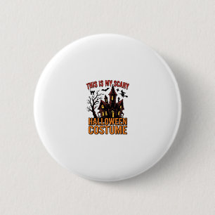 Enge Halloween-kostuum Geheime Huis Vintage T-shir Ronde Button 5,7 Cm