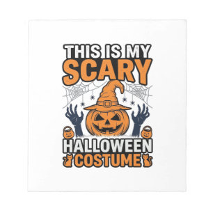 Enge Halloween Kostuum Pompoen Heksenhoed Shirt_1 Notitieblok