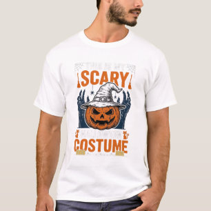 Enge Halloween Kostuum Pompoen Heksenhoed Shirt_1 T-shirt