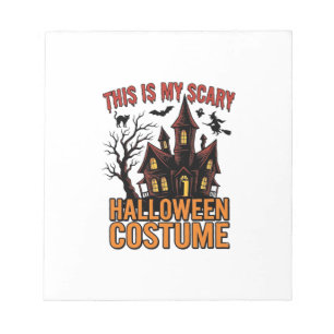Enge Halloween Kostuum Spokenhuis Vintage T-shirt Notitieblok