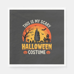 Enge Halloween-kostuum vintage zonsondergang ontwe Servet
