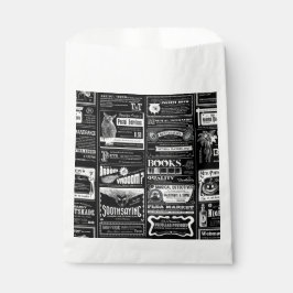 enge halloween krant antiek zwart bedankzakje